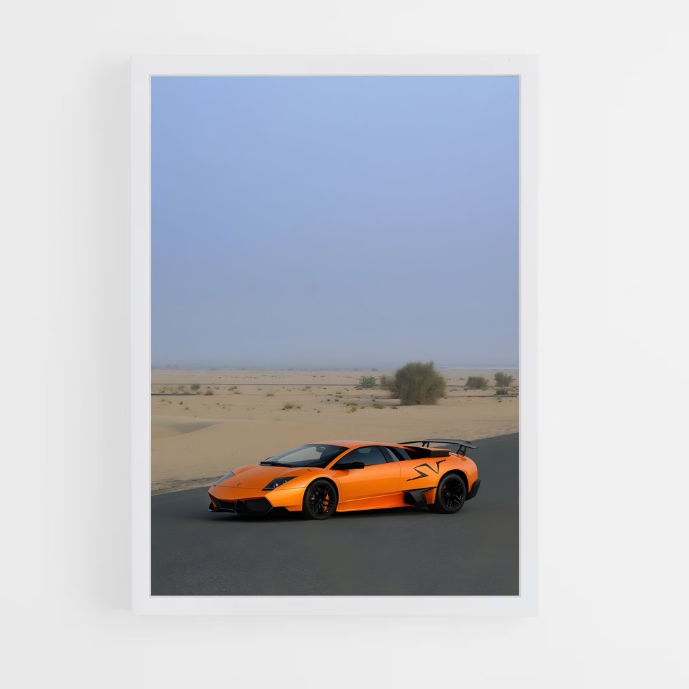 Poster Desert Dream Machine – affiche Lamborghini (vue 3)
